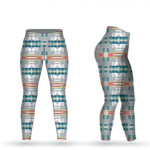 Light blue Aztec print Leggings