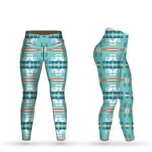 Sky blue aztec print Legging